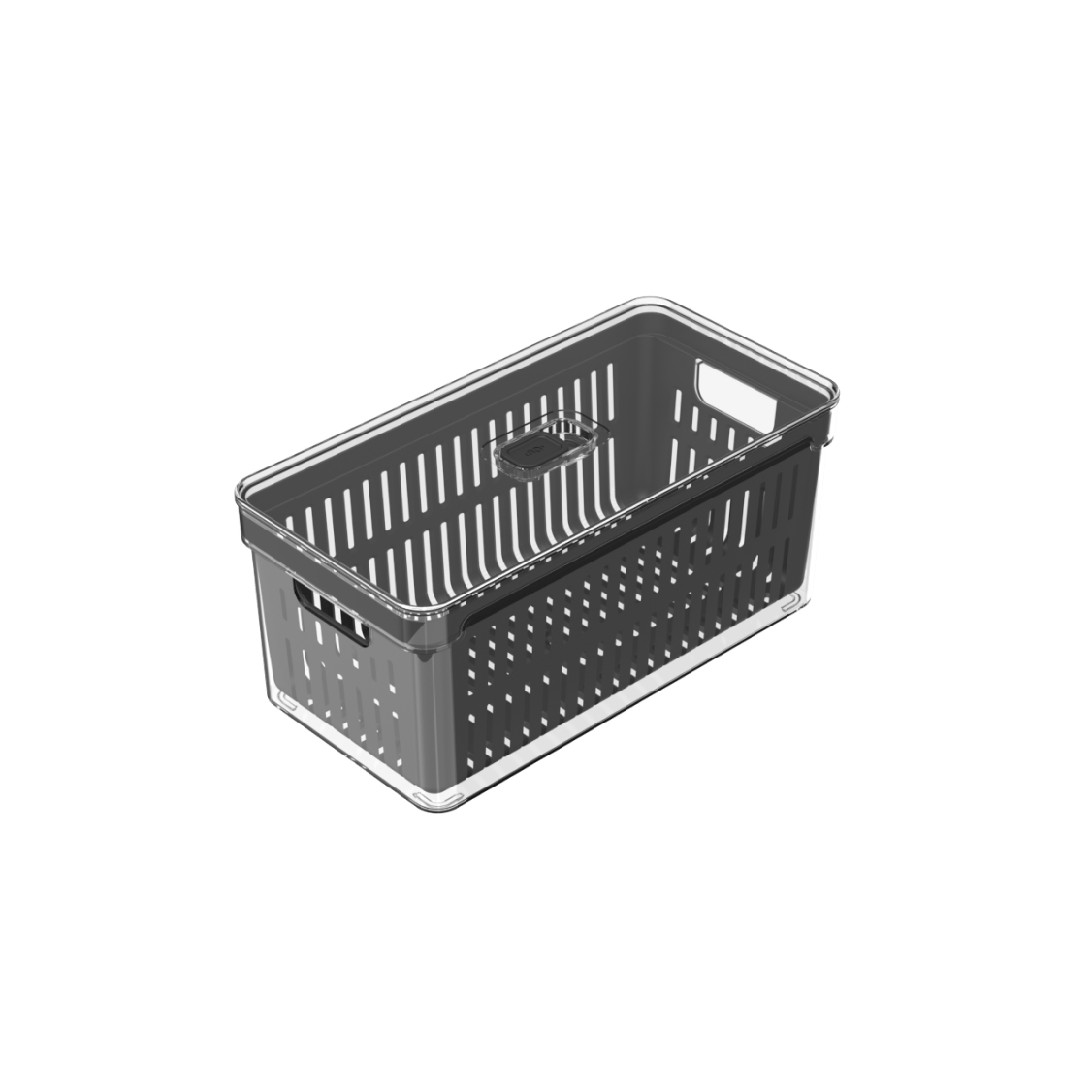 Organizador de geladeira com cesto Ou 5L Linha Clear Fresh