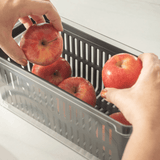 Organizador de geladeira com cesto Ou 5L Linha Clear Fresh