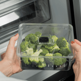 Organizador de geladeira com tampa Ou 2,2L Linha Clear Fresh