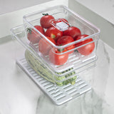 Organizador de geladeira com tampa Ou 2,2L Linha Clear Fresh