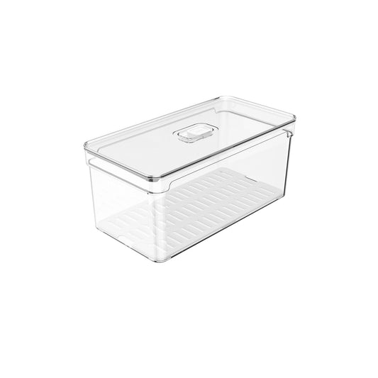 Organizador de geladeira com tampa Ou 5L Linha Clear Fresh