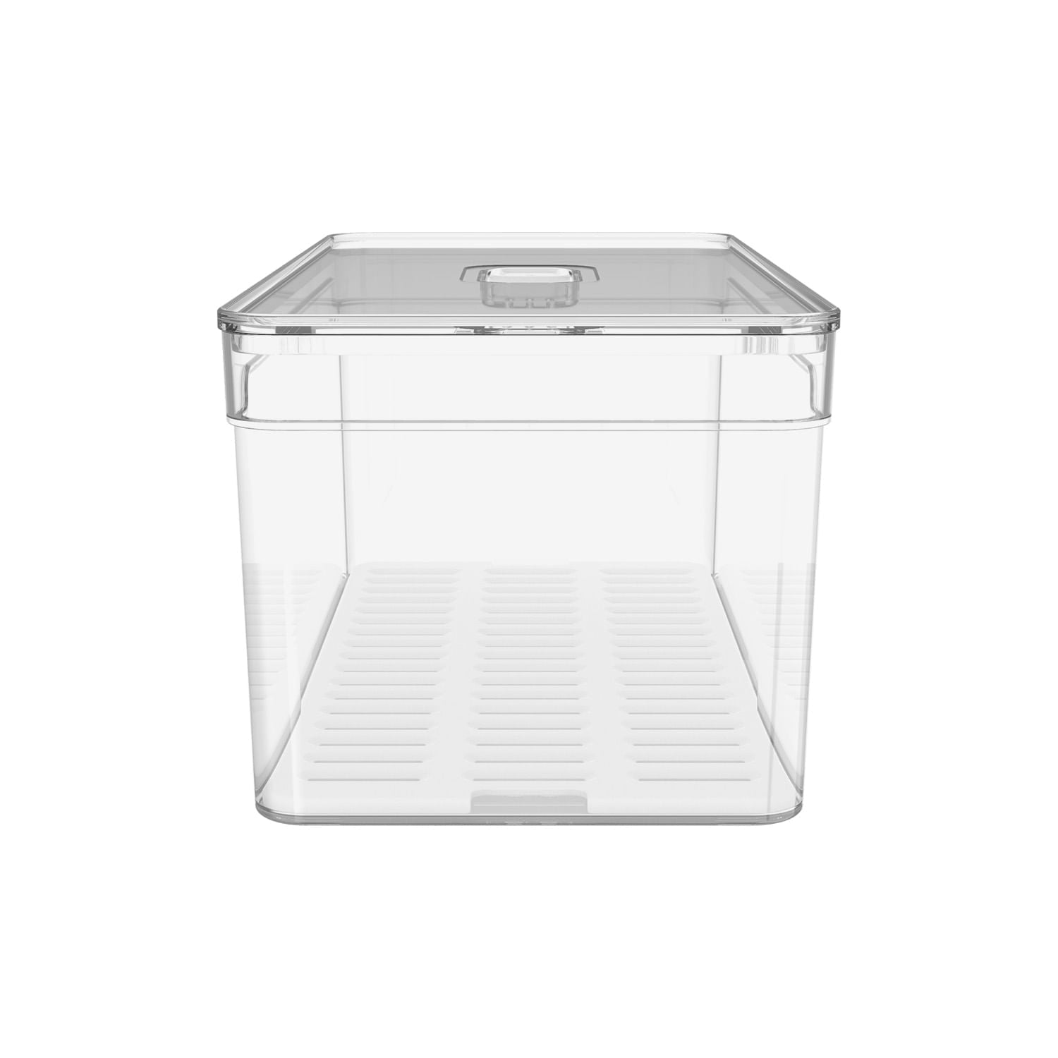 Organizador de geladeira com tampa Ou 5L Linha Clear Fresh