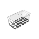 Organizador de ovos com tampa Ou 36un Linha Clear Fresh