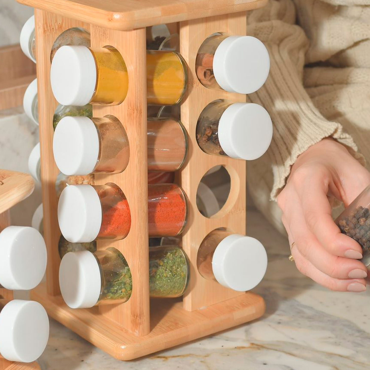 Organizador de temperos giratório Ou 17 peças Linha Keep