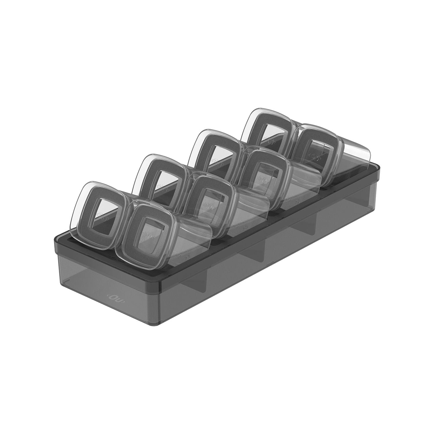 Organizador de temperos Ou 9 peças Linha Clear Gavetas