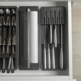 Organizador e cortador de rolos duplo Ou Linha Clear Gavetas