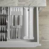 Organizador e cortador de rolos duplo Ou Linha Clear Gavetas