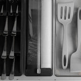 Organizador e cortador de rolos duplo Ou Linha Clear Gavetas