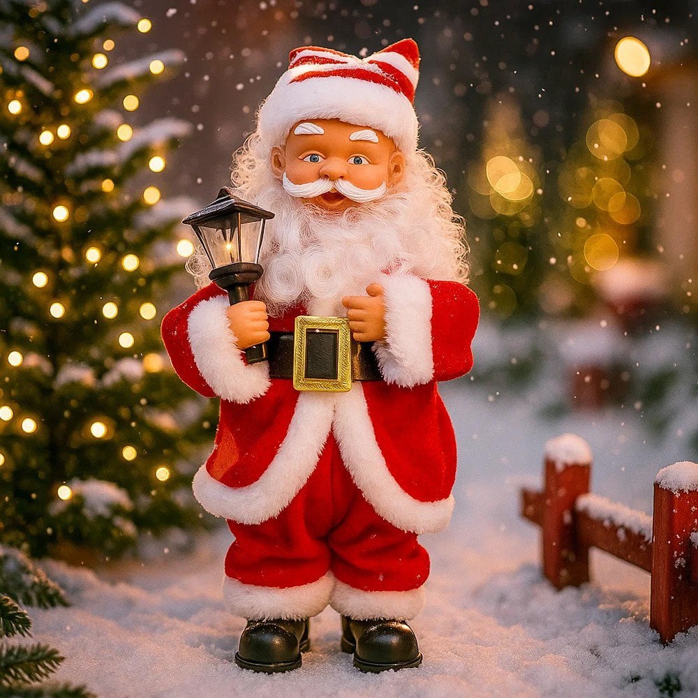 Papai Noel Com Luminária Musical Com Luz E Movimento U / UNICA
