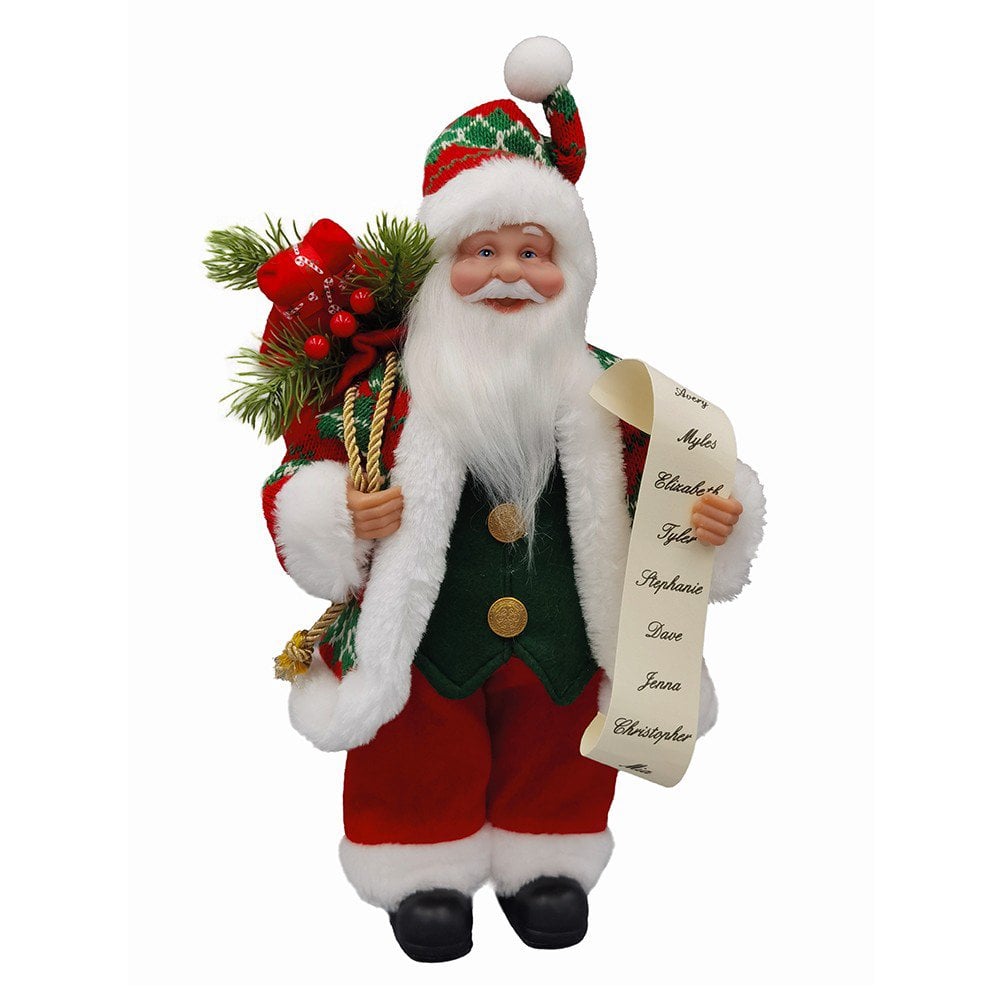 Papai Noel Premium Enfeite Decorativo De Natal 33cm U / UNICA