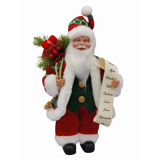 Papai Noel Premium Enfeite Decorativo De Natal 33cm U / UNICA