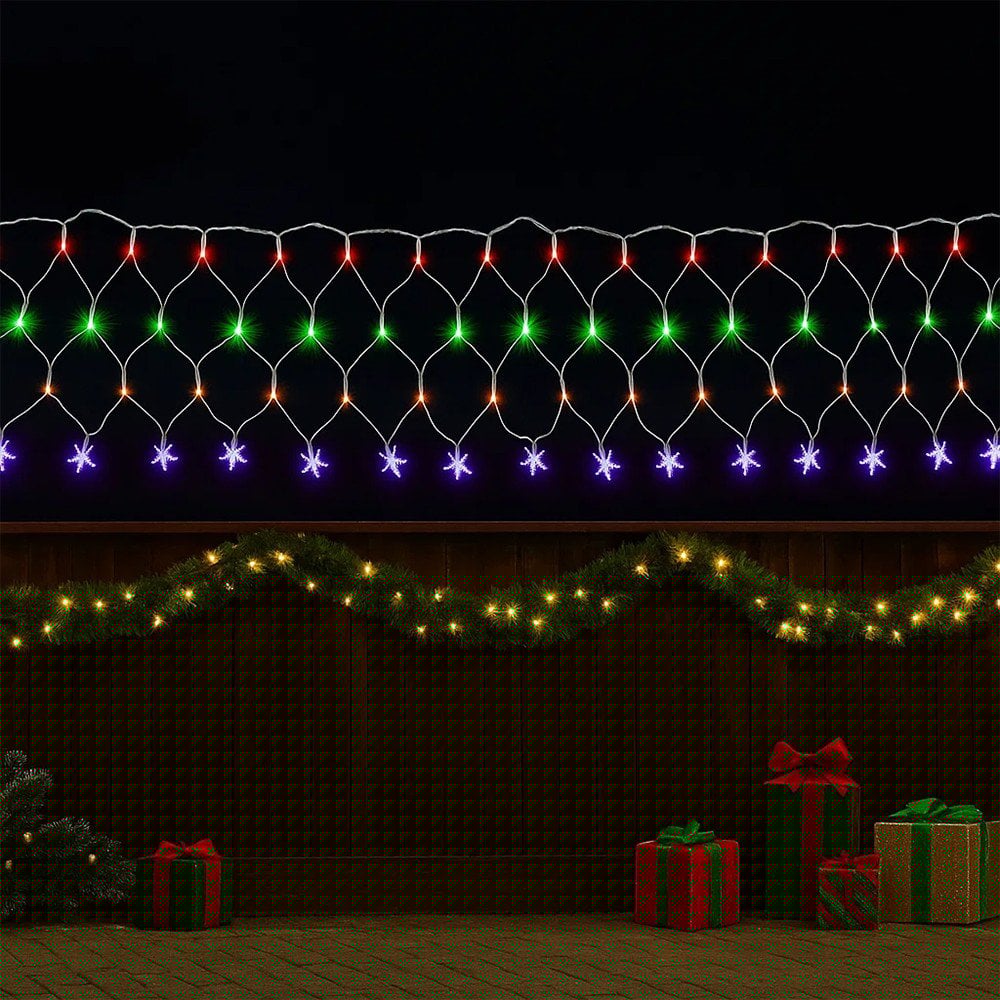 Pisca Pisca Rede Com Estrelas 120 Lâmpadas Colorido U / UNICA