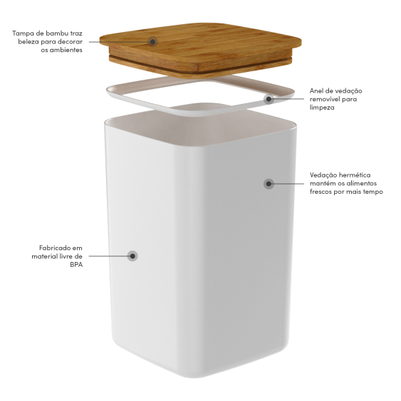 Pote hermético maxxi Ou 3,5L Linha Keep