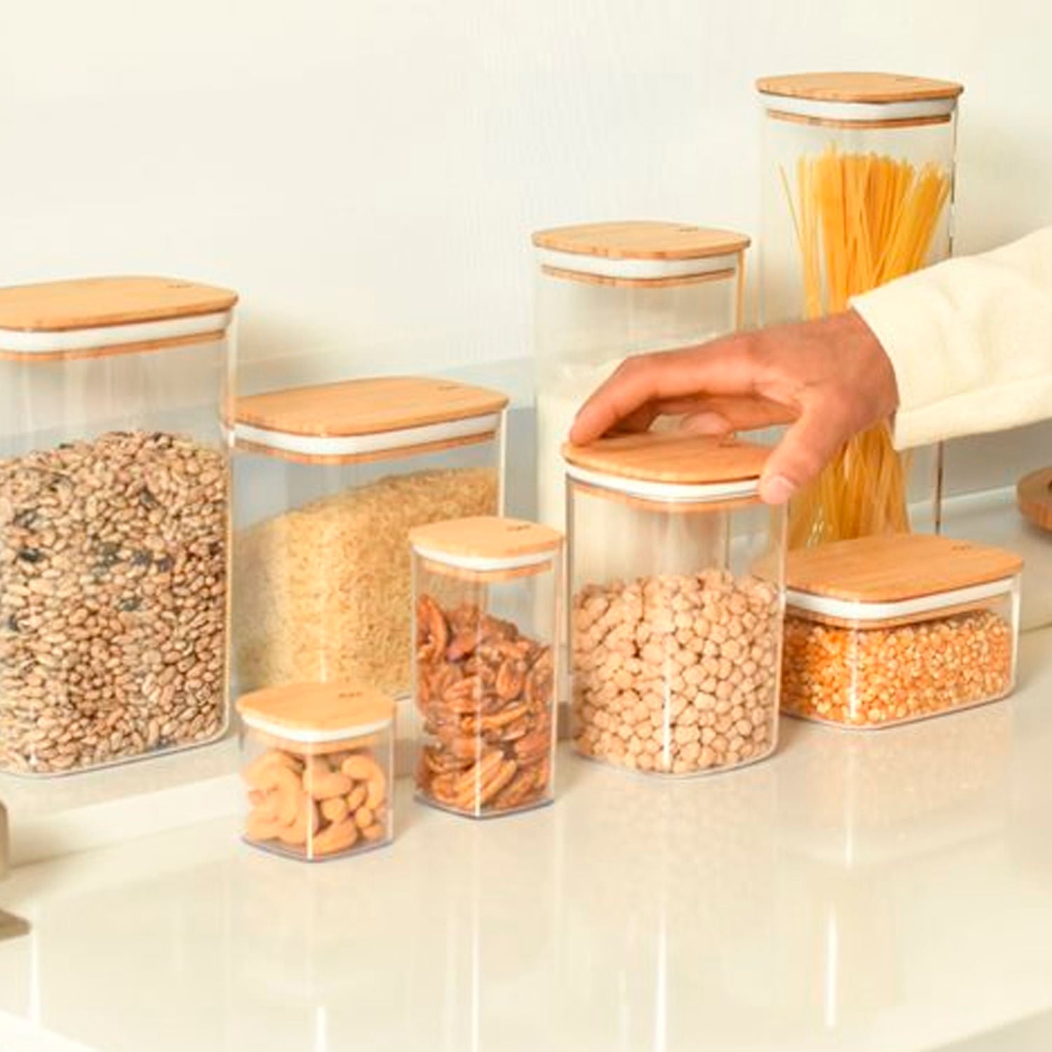 Pote hermético organizador Ou 1,5L Linha Keep