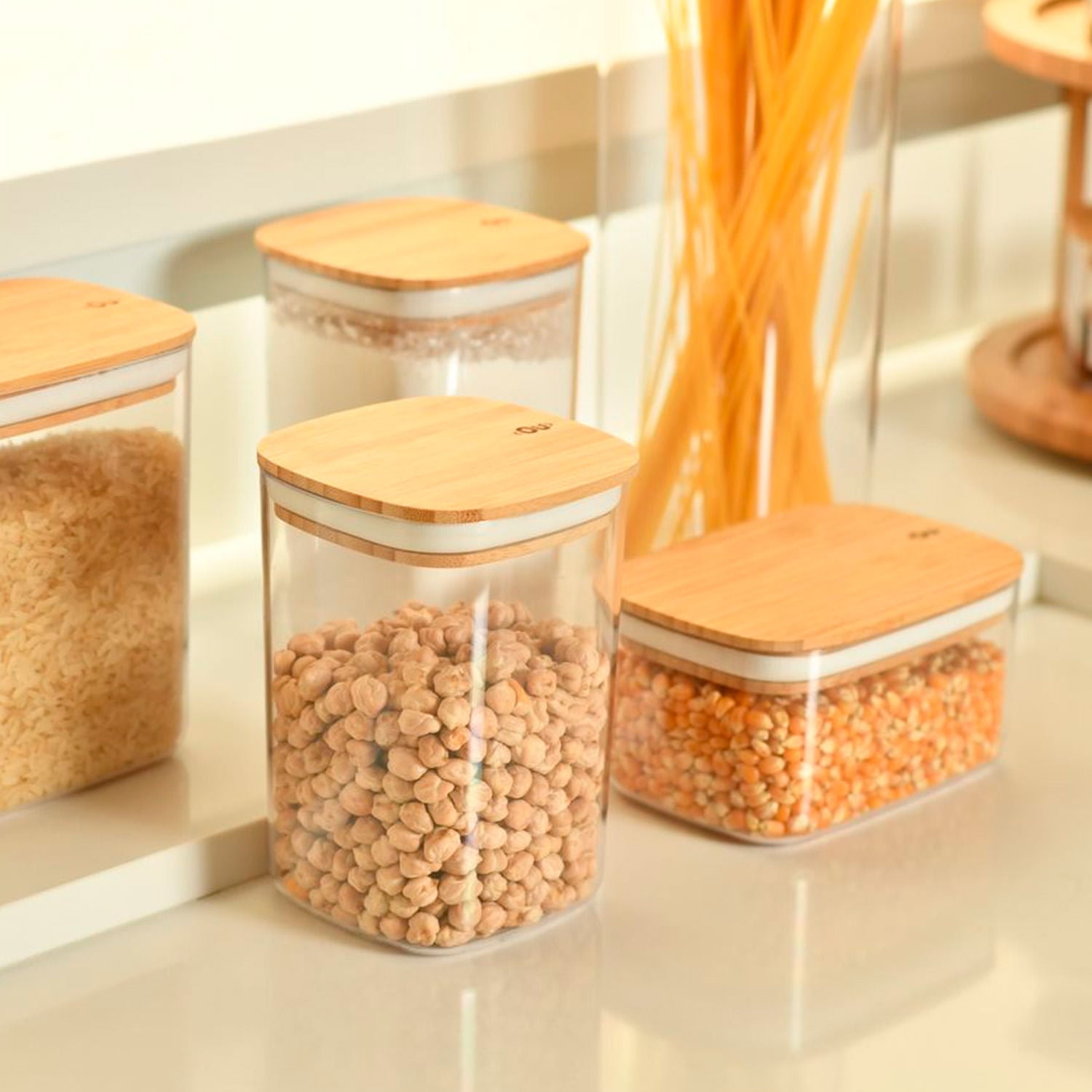 Pote hermético organizador retangular Ou 650ml Linha Keep