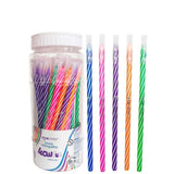 Kit 10 Canetas Esferográficas Wow 0.7mm Coloridas Branco Escolar Escritório Leo&Leo