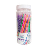 Kit 10 Canetas Esferográficas Wow 0.7mm Coloridas Branco Escolar Escritório Leo&Leo