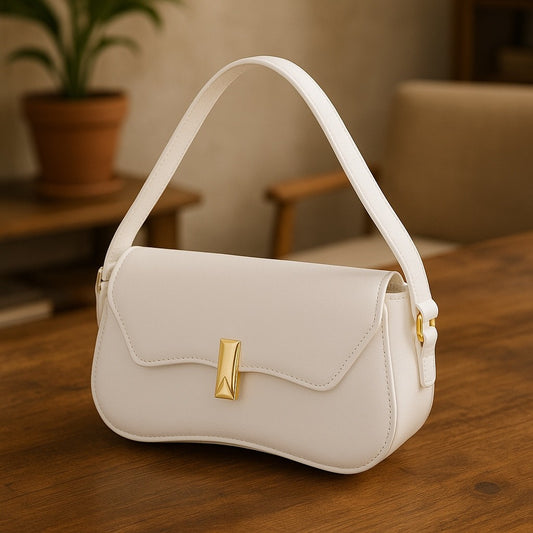 Bolsa Transversal Feminina Meia Lua Marrom