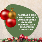 Kit 30 Bolinhas de Natal Decorações 8/6 Cm Conjunto 30 Bolas Coloridas