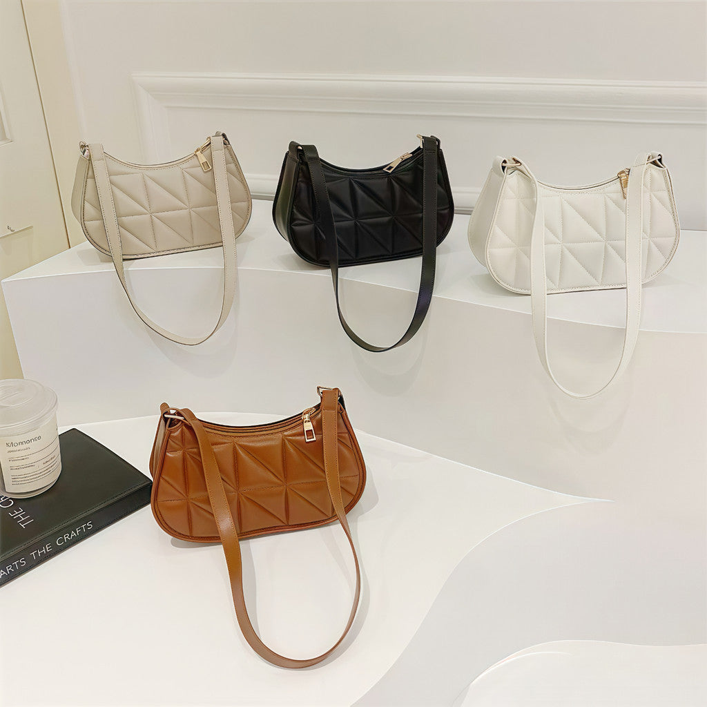 Nova bolsa de ombro casual retrô, tendência da moda, bolsa de axila ming