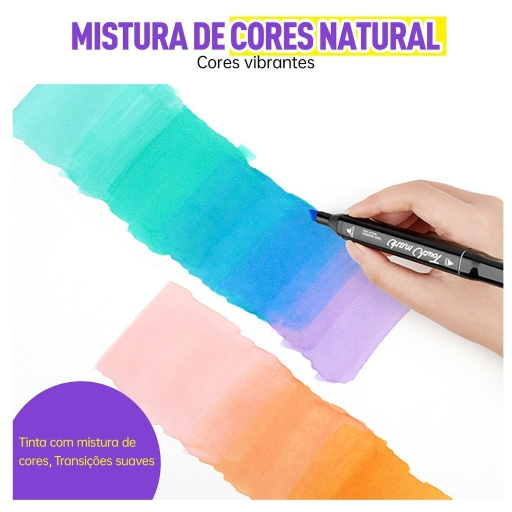 100/120/168 peças conjunto de canetas hidrográficas duplas especializadas para pintura