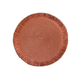 Sousplat Palha com Franjas- Várias Cores