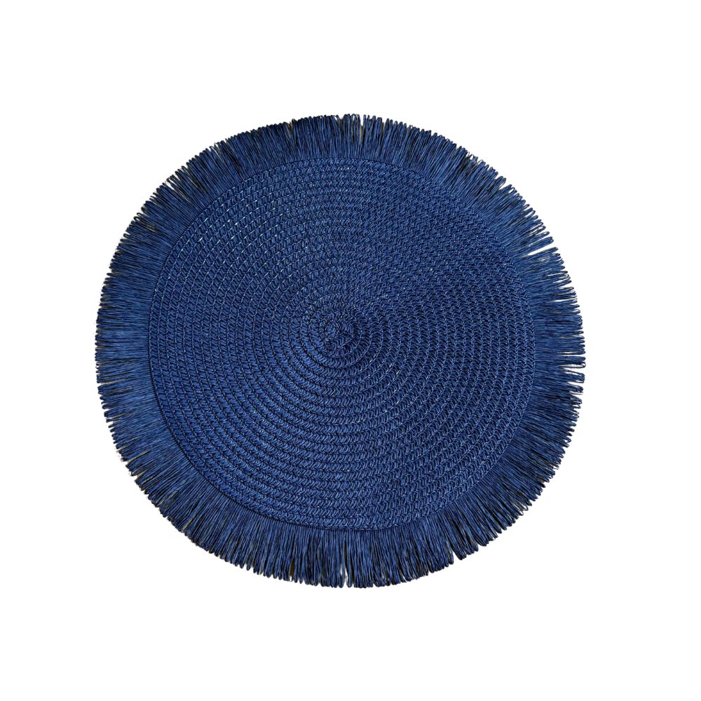 Sousplat Palha com Franjas- Várias Cores