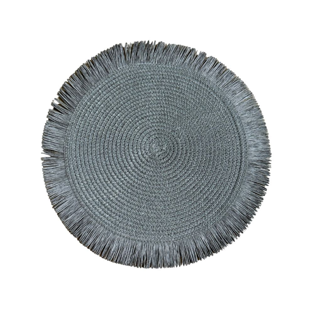 Sousplat Palha com Franjas- Várias Cores