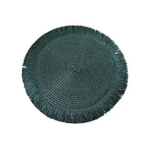 Sousplat Palha com Franjas- Várias Cores