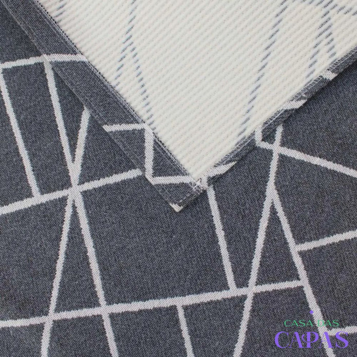 Tapete Abstrato AntiDerrapante - Cinza