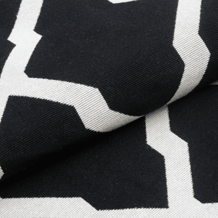 Tapete Euphoria AntiDerrapante - Preto/Branco