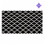 Tapete Euphoria AntiDerrapante - Preto/Branco
