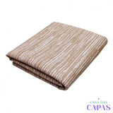 Tapete Mesclado AntiDerrapante - Bege/Branco