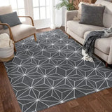 Tapete Stella AntiDerrapante - Cinza