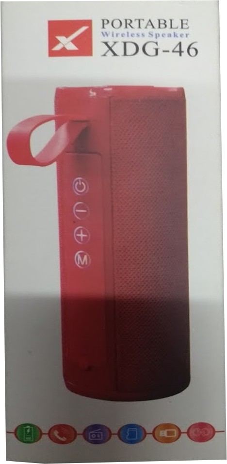 NOVA Caixa de Som Portátil XDG-46 Multimídia